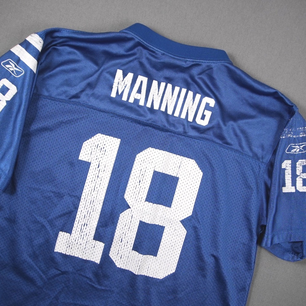 Vintage Reebok NFL Indianapolis Colts Peyton Manning 18 Jersey Youth XL 18-20